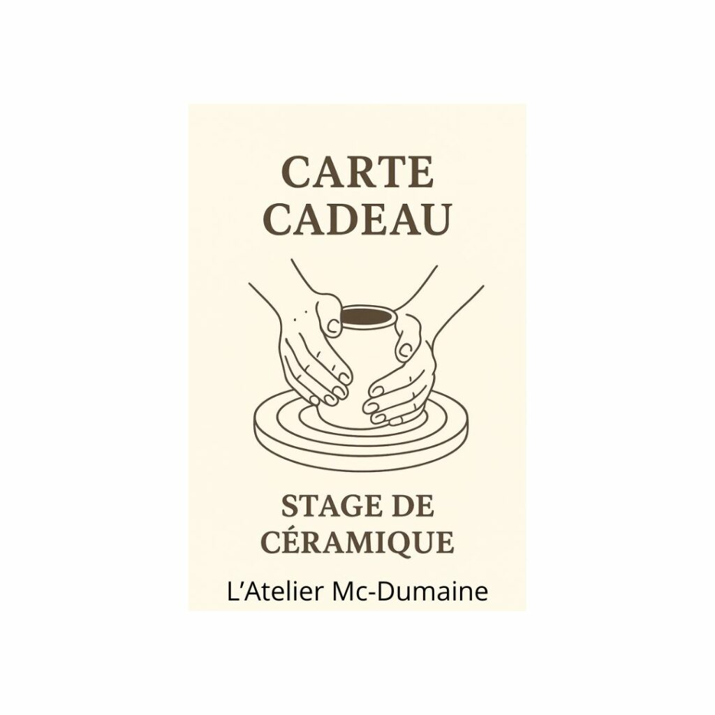 Carte Cadeau Stage de Céramique