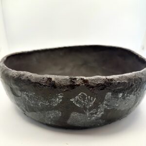 Saladier noir en céramique artisanal