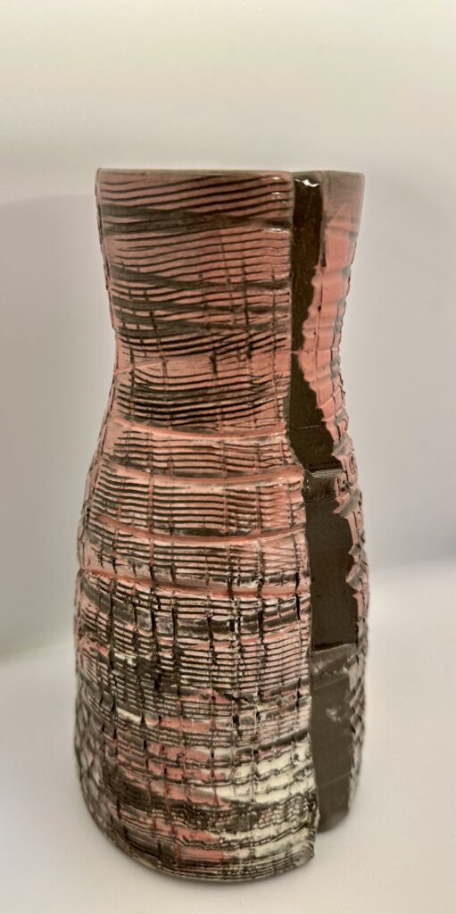 Vase texturé